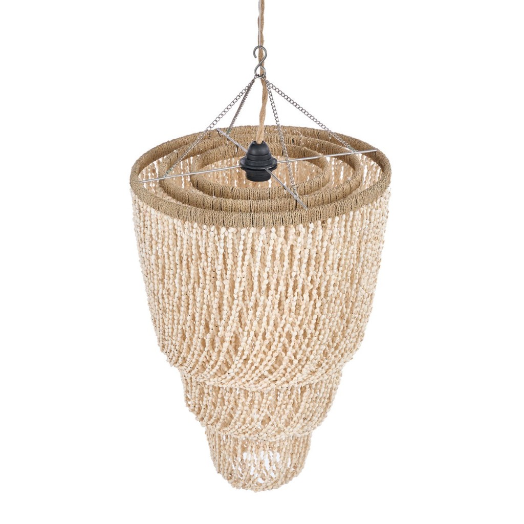 De Lagoon Shell Kroonluchter - Naturel - L