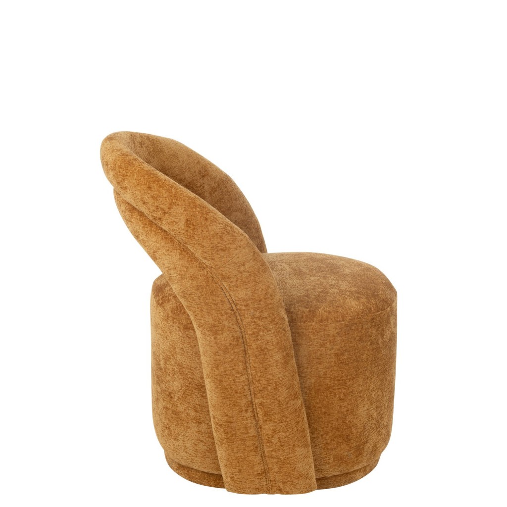J-Line stoel Accent stoel - textiel - oker