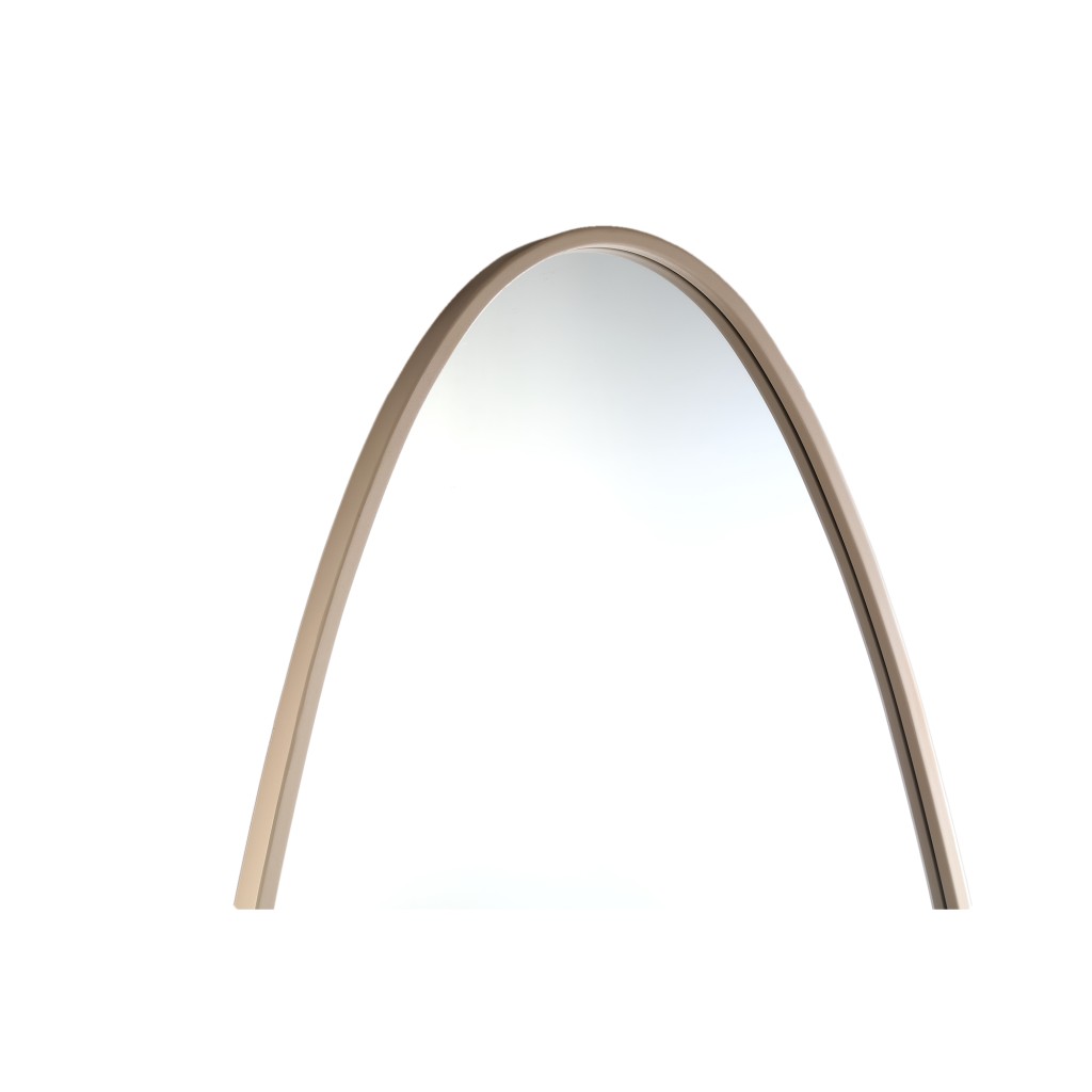 Serine Sand Steel Oval Mirror Large