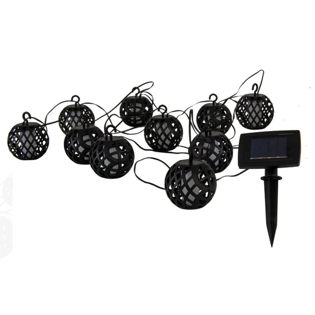 Solar ball chain including flame effect "Fogo"