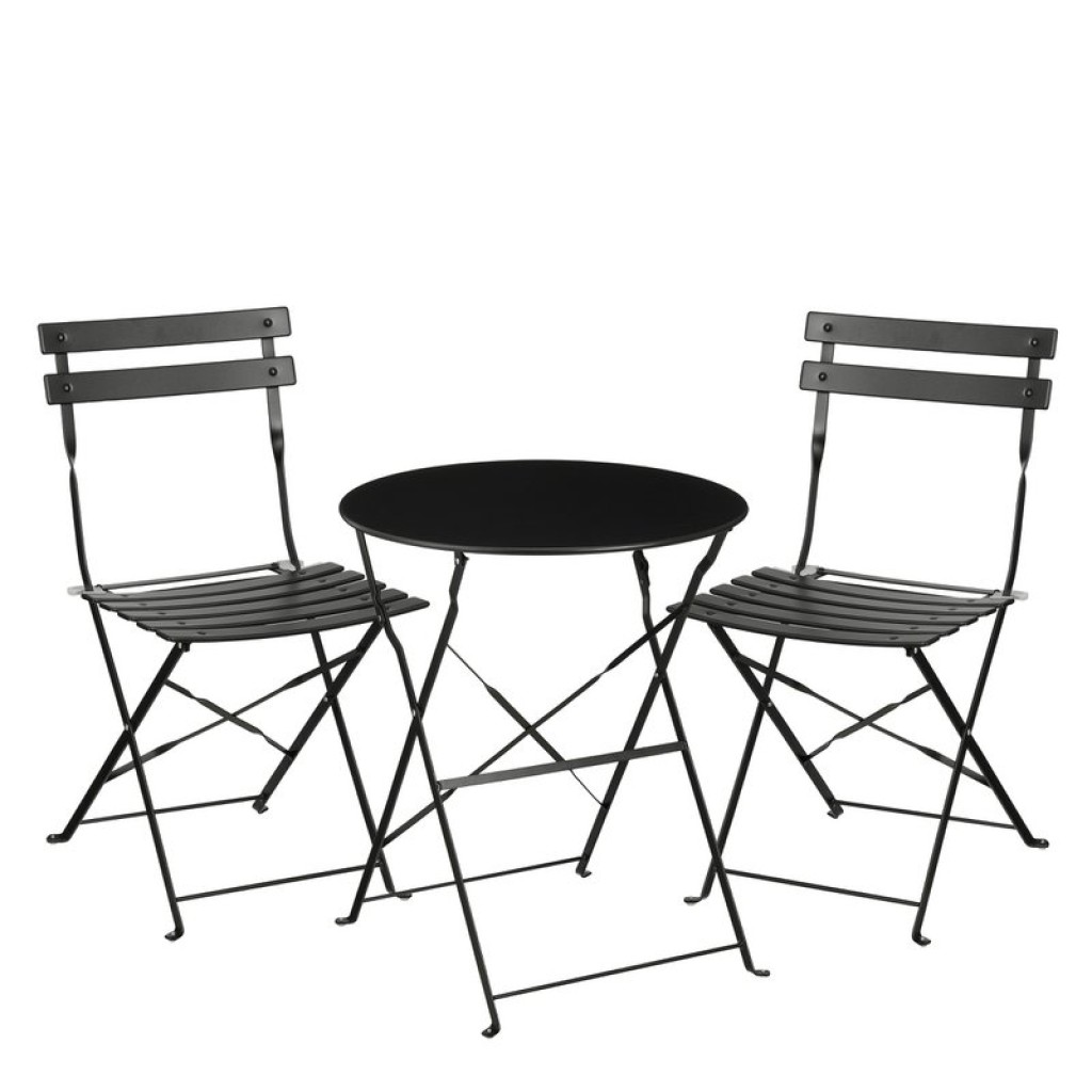 Laurence Bistro set - Set of 3 - Metal - Black