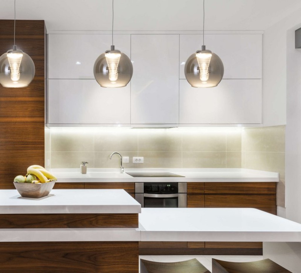 LED pendant lamp "vaso", pendant lamp made of metal and glass in anthracite, with firmly built -in LEDs, hanging lamp for dining room and living room with a Øvon 14.5 cm.