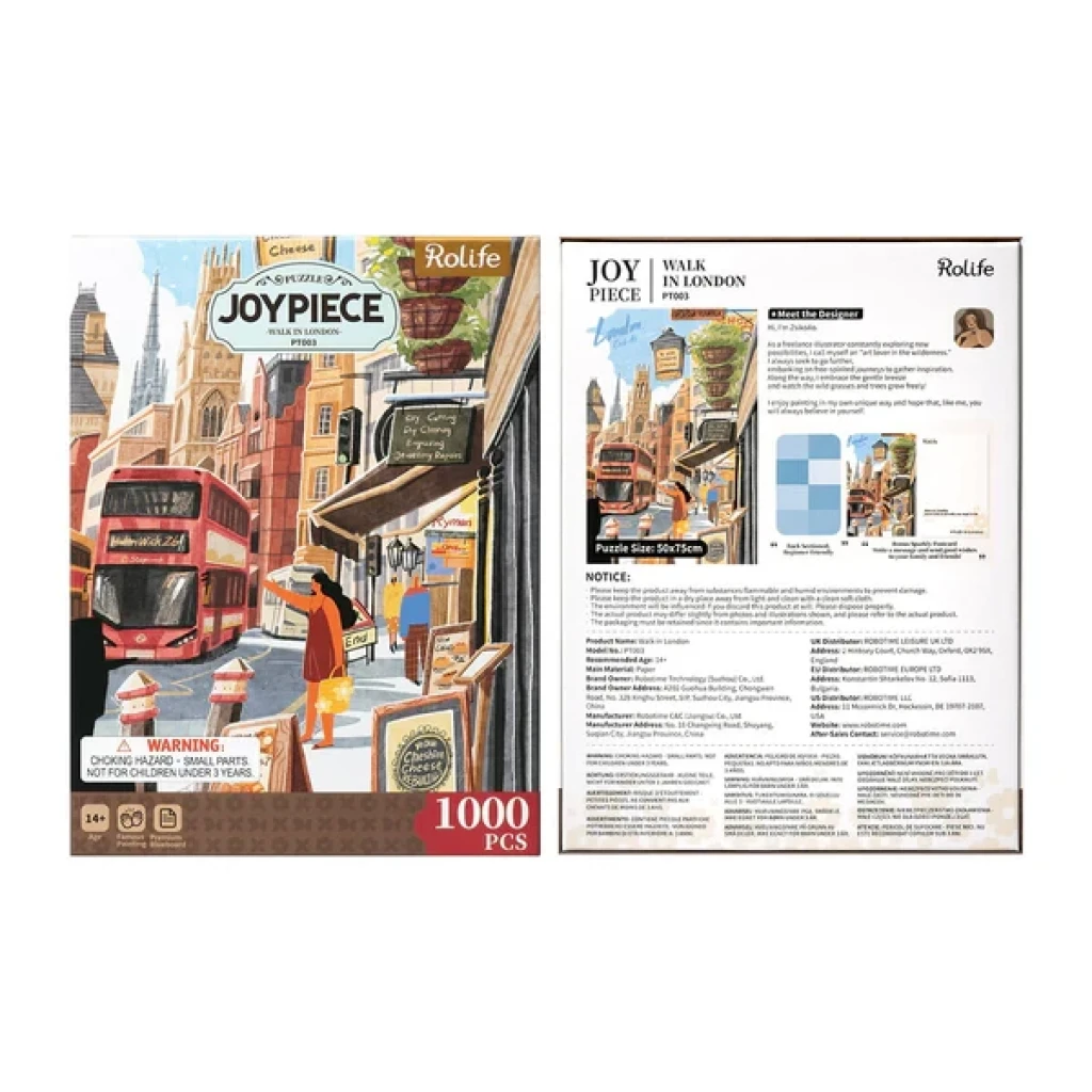 Legpuzzel, Robotime, Joypiece Walk in London, PT003, 50x75cm