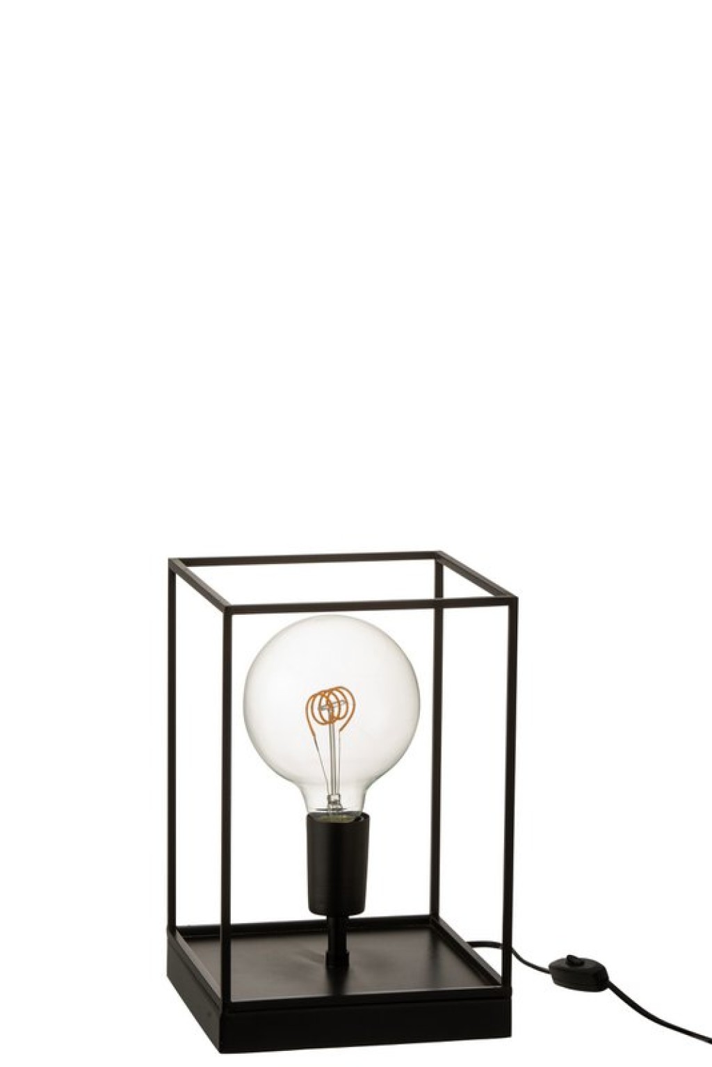 J-Line 1 Lamp Rectangular Frame table lamp - metal - black - S