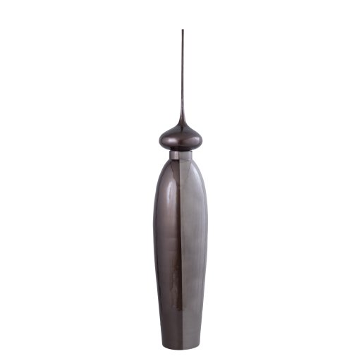 Elinur Cream Glass Bottle Statue With Alu Top L