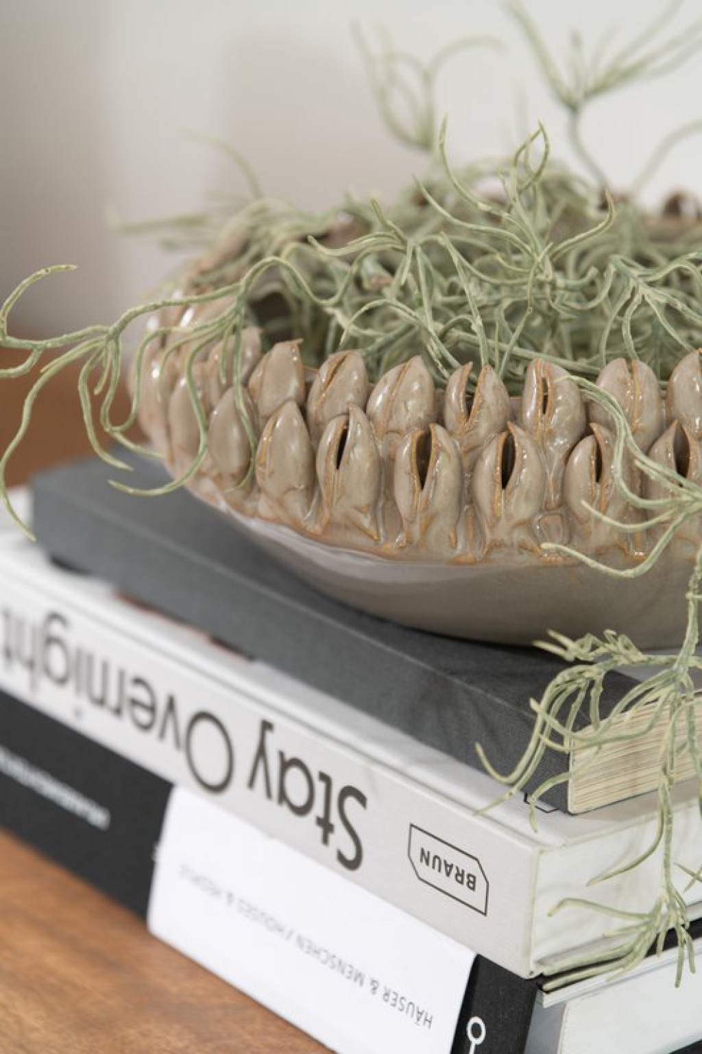 J-Line bowl Ibiza - ceramic - gray - large - Ø 36.50 cm