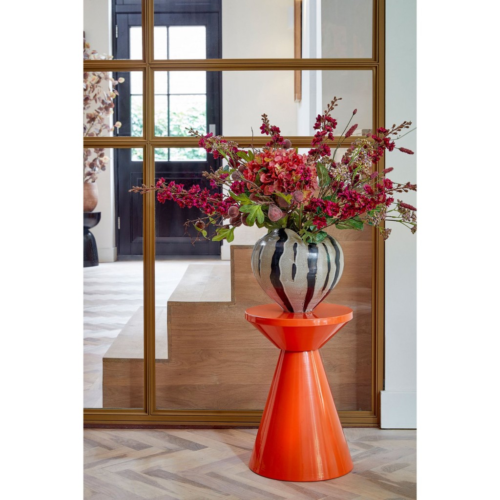 Jim Bijzettafel - H45 x Ø31 cm - IJzer - Oranje