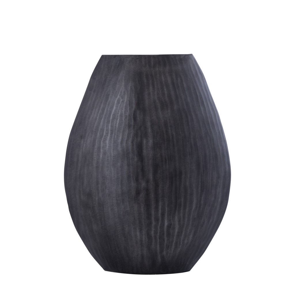 Jowad Graphite Alu Sheet Pot Ribbed High Oval M