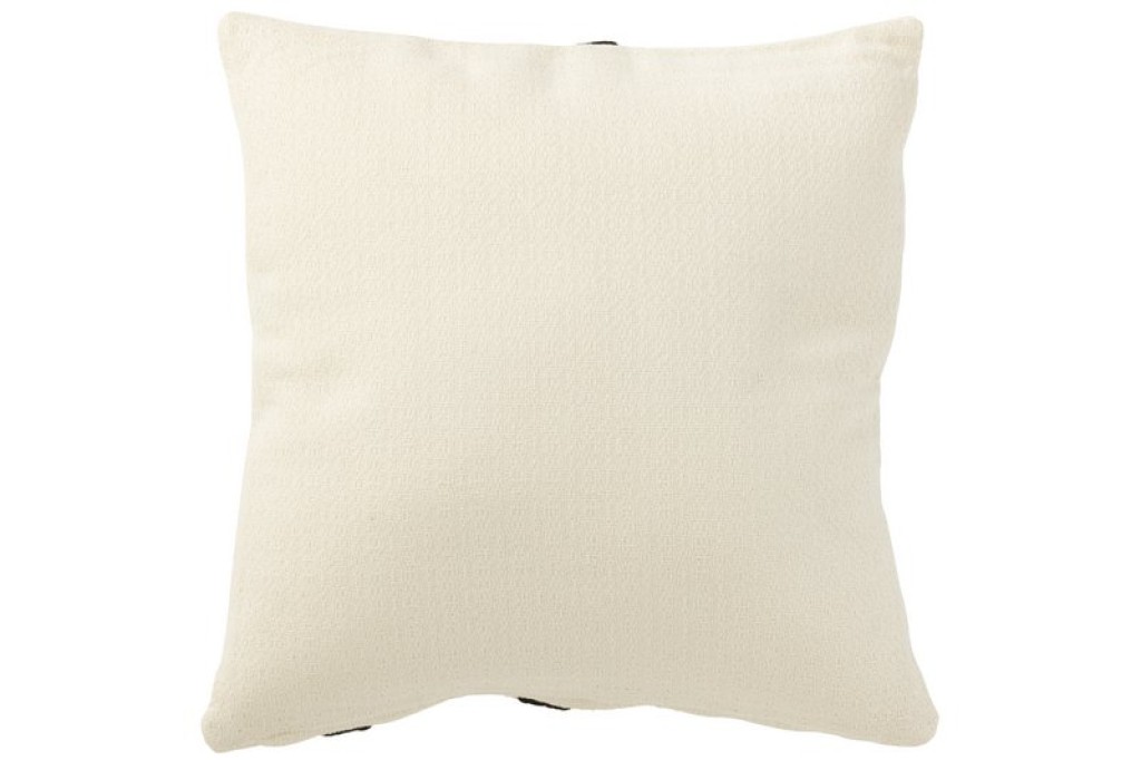 J-Line cushion Stripe - textile - white/black