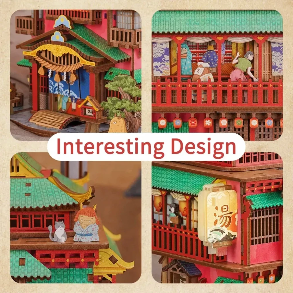 Tonecheer, DIY Desk Bin, Onsen Saga, TQ188, 16x16,5x24,8cm
