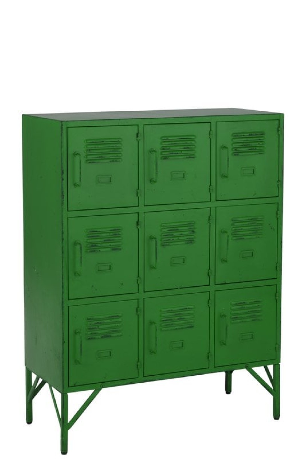 J-Line Cupboard 9 Doors Metal Green