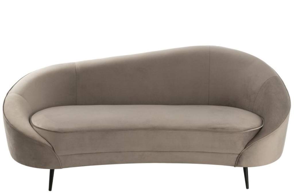 J-Line Sofa Elisabeth Textil Silver