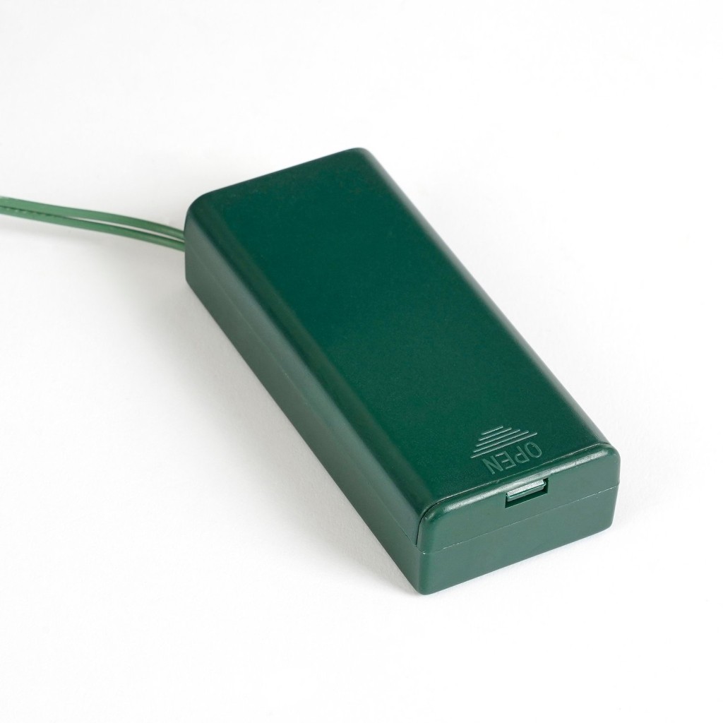 Kaprun Guirlande met LED Verlichting en Timerfunctie  - L270 x Ø25 cm - Zilver, Groen