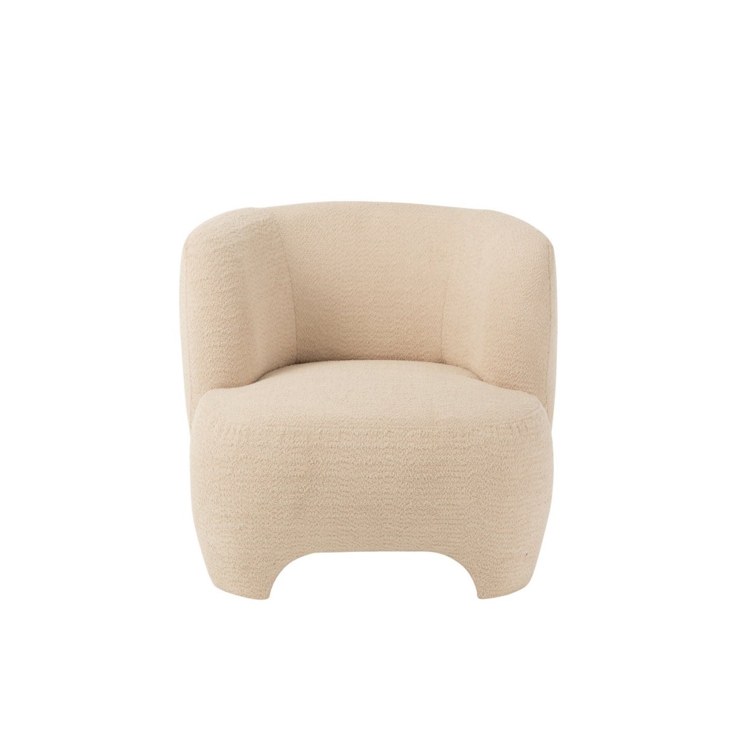 J-Line Zetel 1-Zit Gebreid Tex/Ht Wit