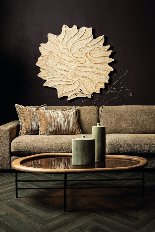 Ceanna Cream MDF Wall Panel Wavy Round L