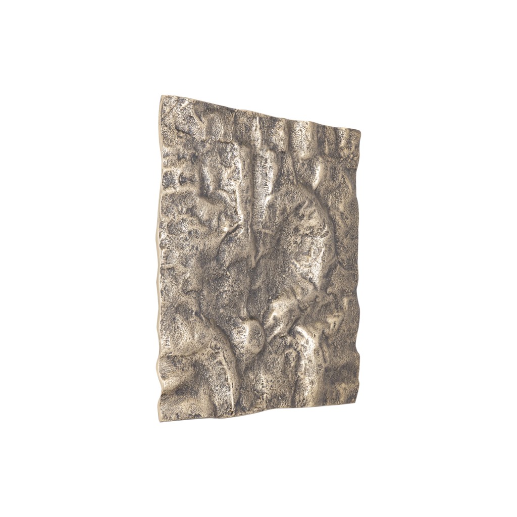 Eogan Gold Casted Alu Wall Panel Rough Square