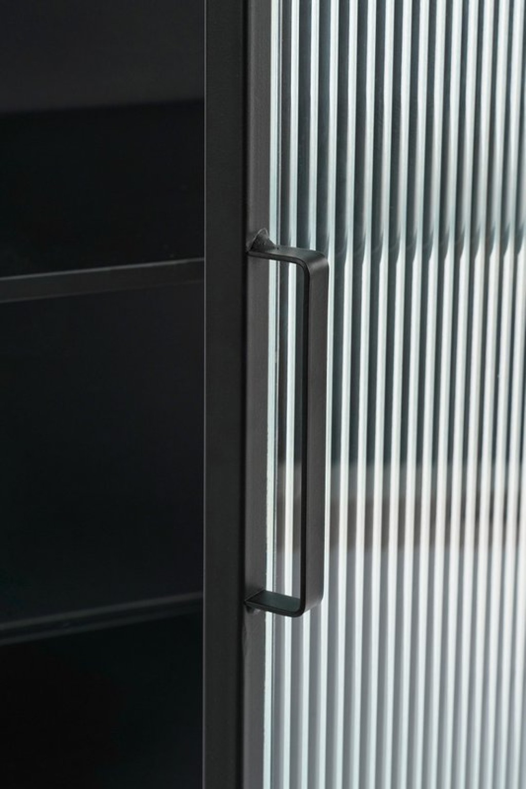 Clifton storage cupboard with doors - L38 x B35 x H90 cm - Metal - Black
