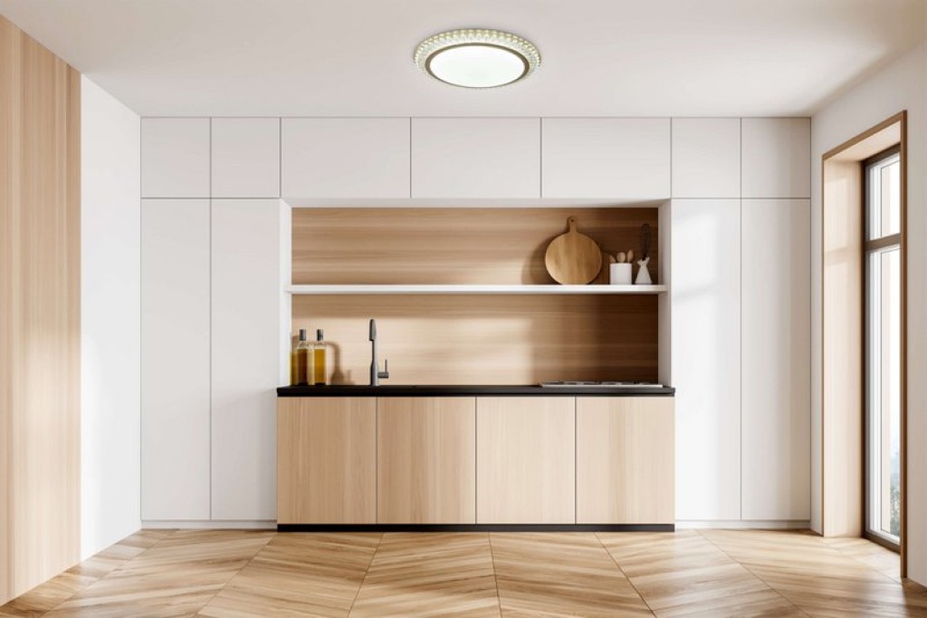 LED ceiling light "Madison" Ø 48 cm, many functions, made of metal and plastic, gold, with integrated LEDs, lighting for living rooms or office