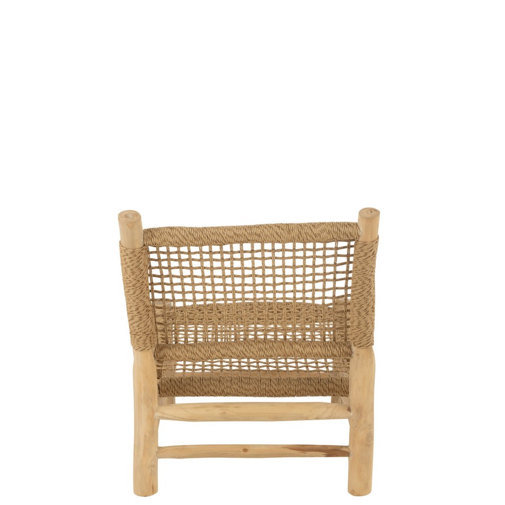 J-Line Zetel Vita Teak/Kunststof Naturel