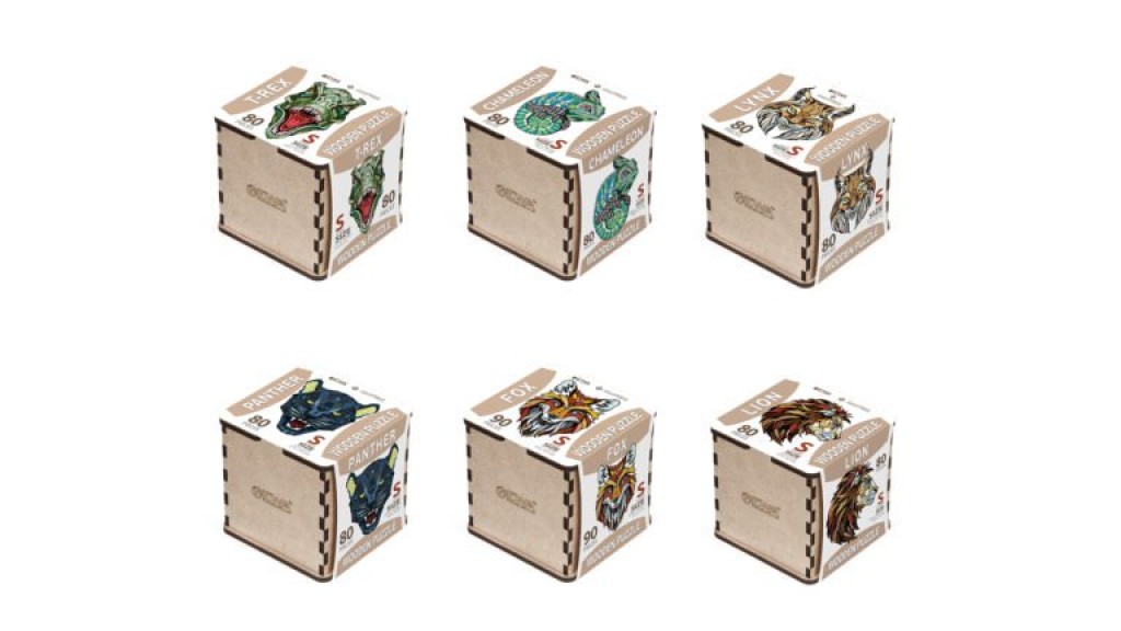 Eco Wood Art Wooden Jigsaw Puzzle T-Rex Size M, 1942, 40x24.5x0.5cm