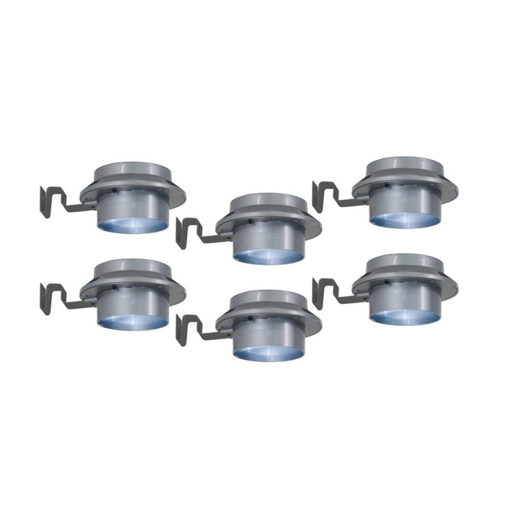 6-Set LED solar roof groove "Mistra"