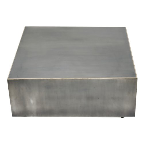 Irvy Nickle Iron Coffeetable Square Gold Border Sv