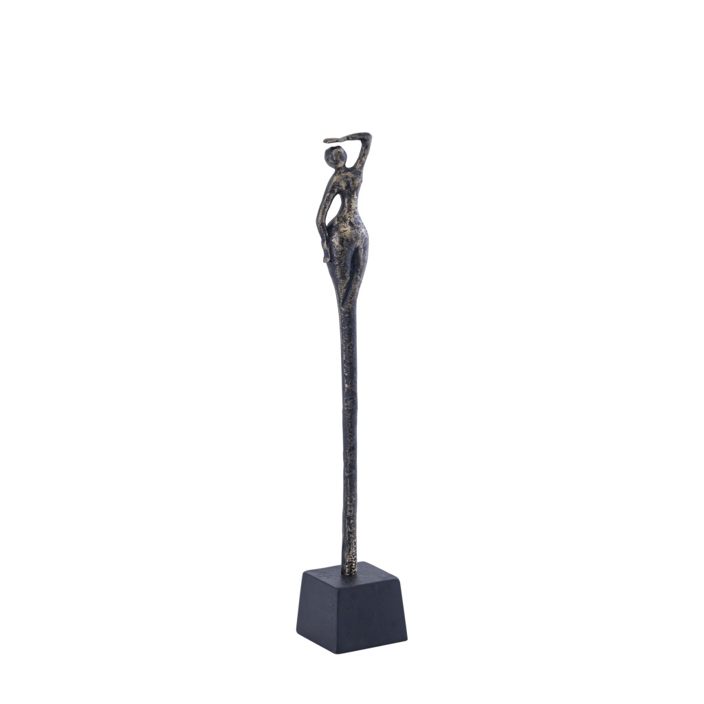 Ciwan Antique Brass Alu Casted Women Statue B