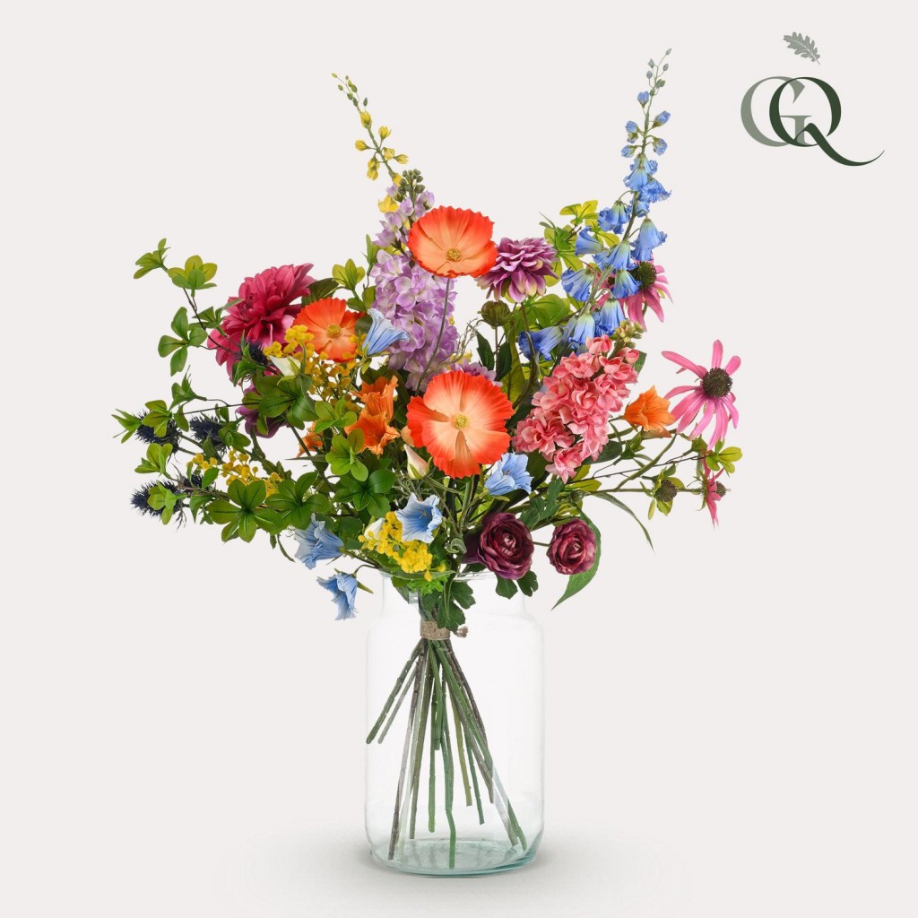 Kunstbloemen - Boeket XL - Electric Love - 90cm