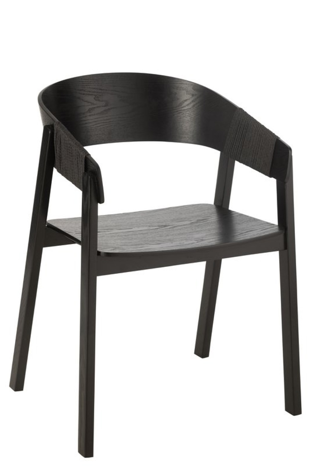 J-Line Chair Naga Ash Wood/Rope Black