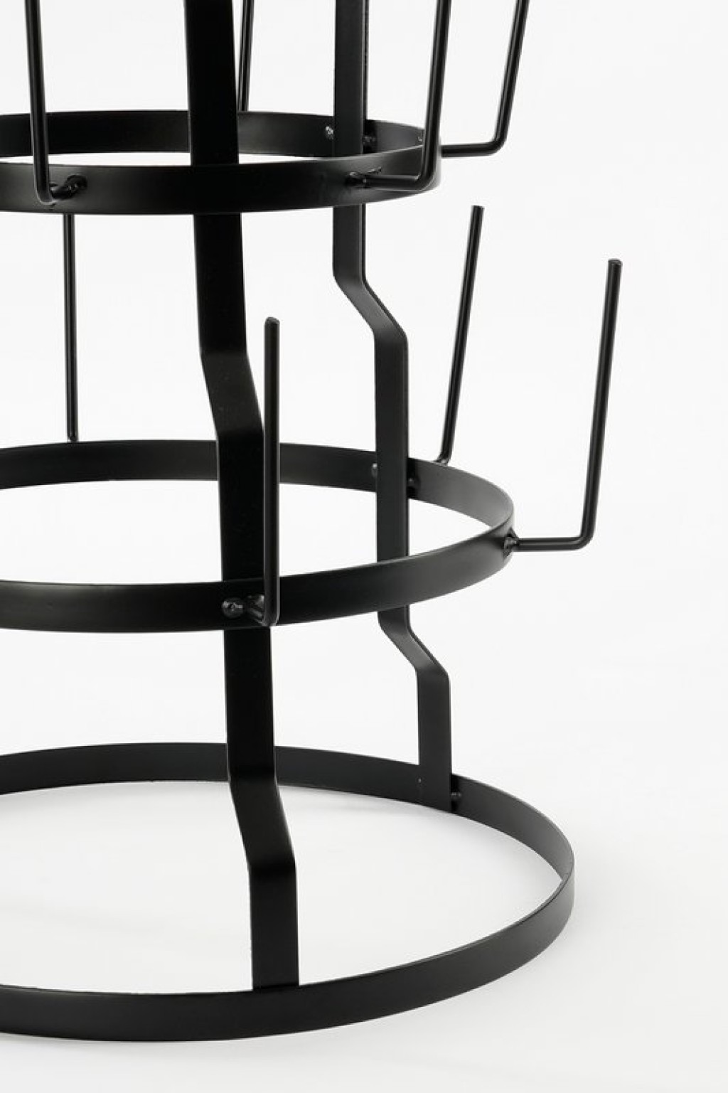 Mug rack - H50 x Ø34 cm - Metal - Black
