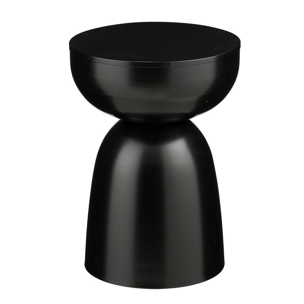 Elliot Bijzettafel - H45 x Ø32 cm - IJzer - Zwart