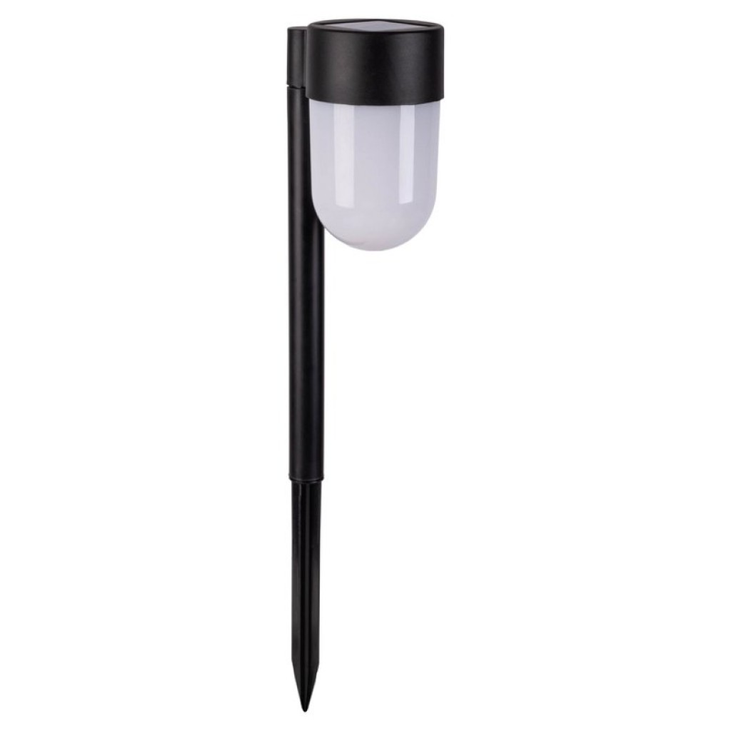 2 Set LED solar skewer "Sina" 47.2 cm high, plastic in black and white, integrated LED, warm white