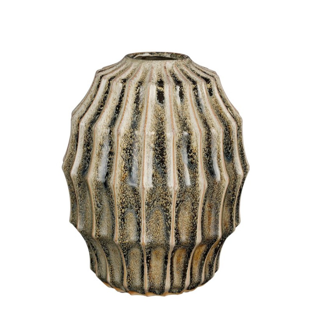 Pippa Vase - H33 x Ø27 cm - Ceramic - Green