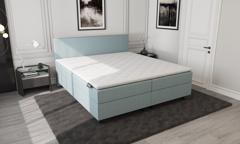 Mörgenn Opberg Boxspring Blauw 140x200
