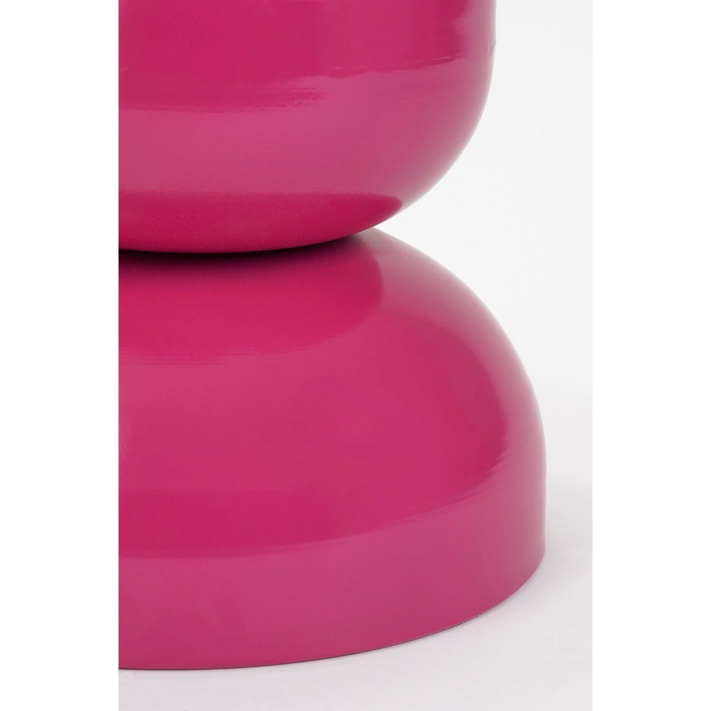 Luna Bijzettafel - H46 x Ø32 cm - IJzer - Fuchsia