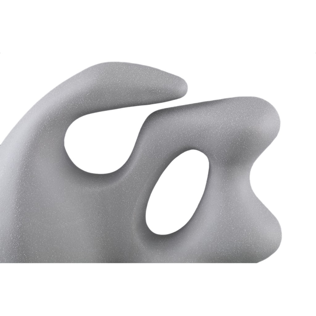 Eddison Taupe Ceramic Matt Glazed Statue Organic