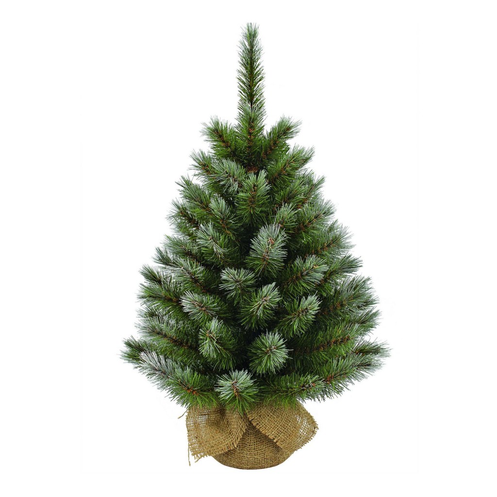 Pittsburgh Kunstkerstboom in Jute - H60 x Ø38 cm - Groen Frosted
