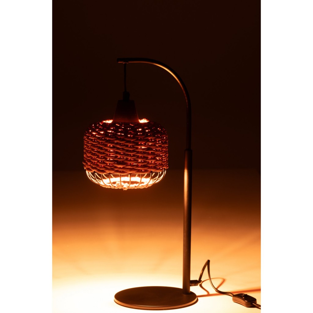 J-Line Lamp Lantaarn Metaal Oranje