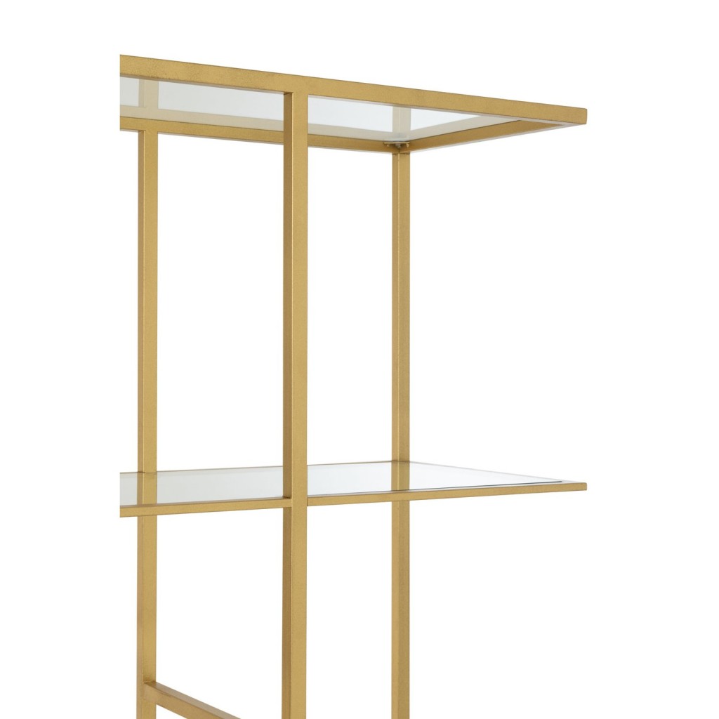J-Line rek - ijzer/glas - goud