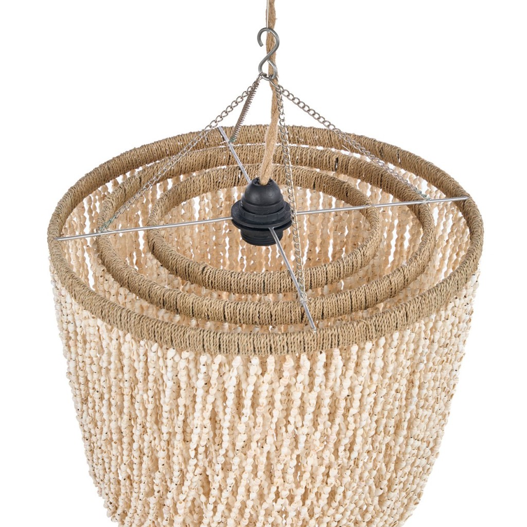 De Lagoon Shell Kroonluchter - Naturel - L