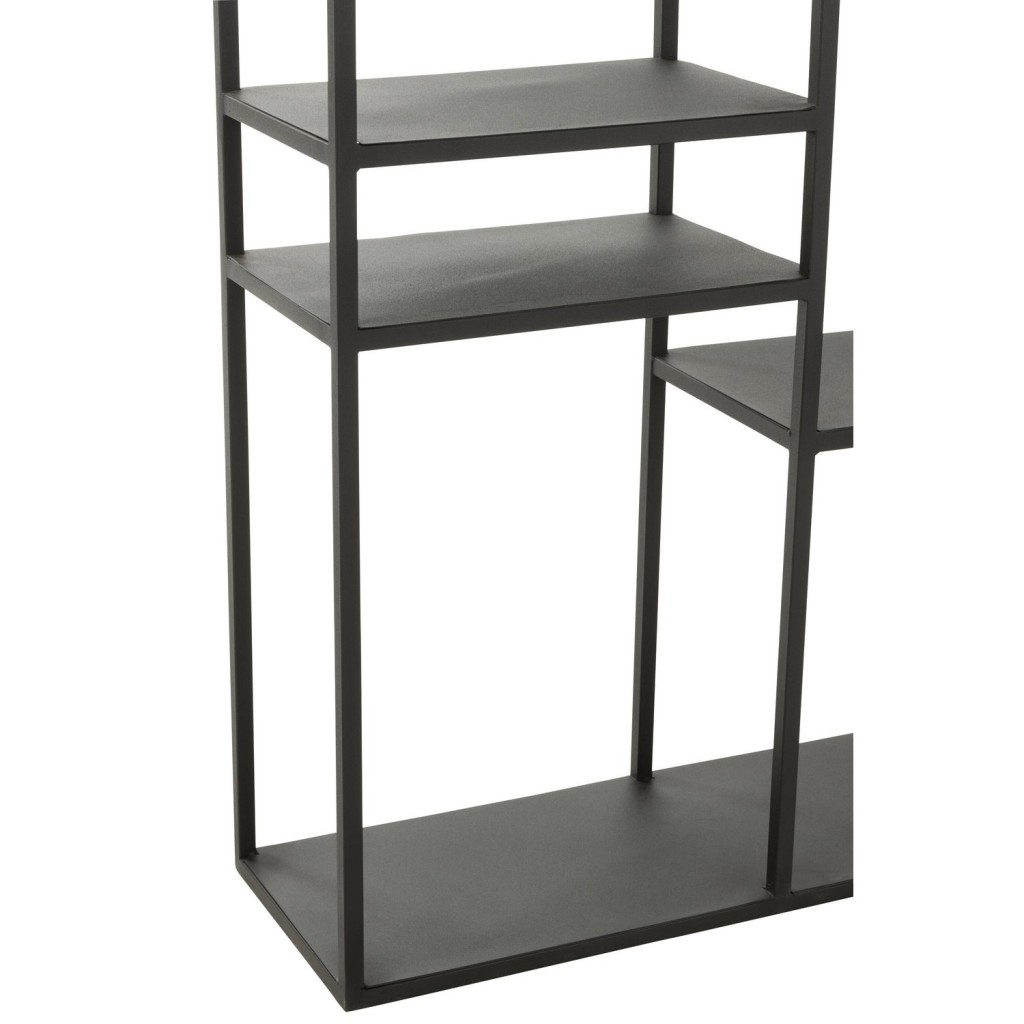 J-Line Rek Ongelijke Legplank Metaal Zwart