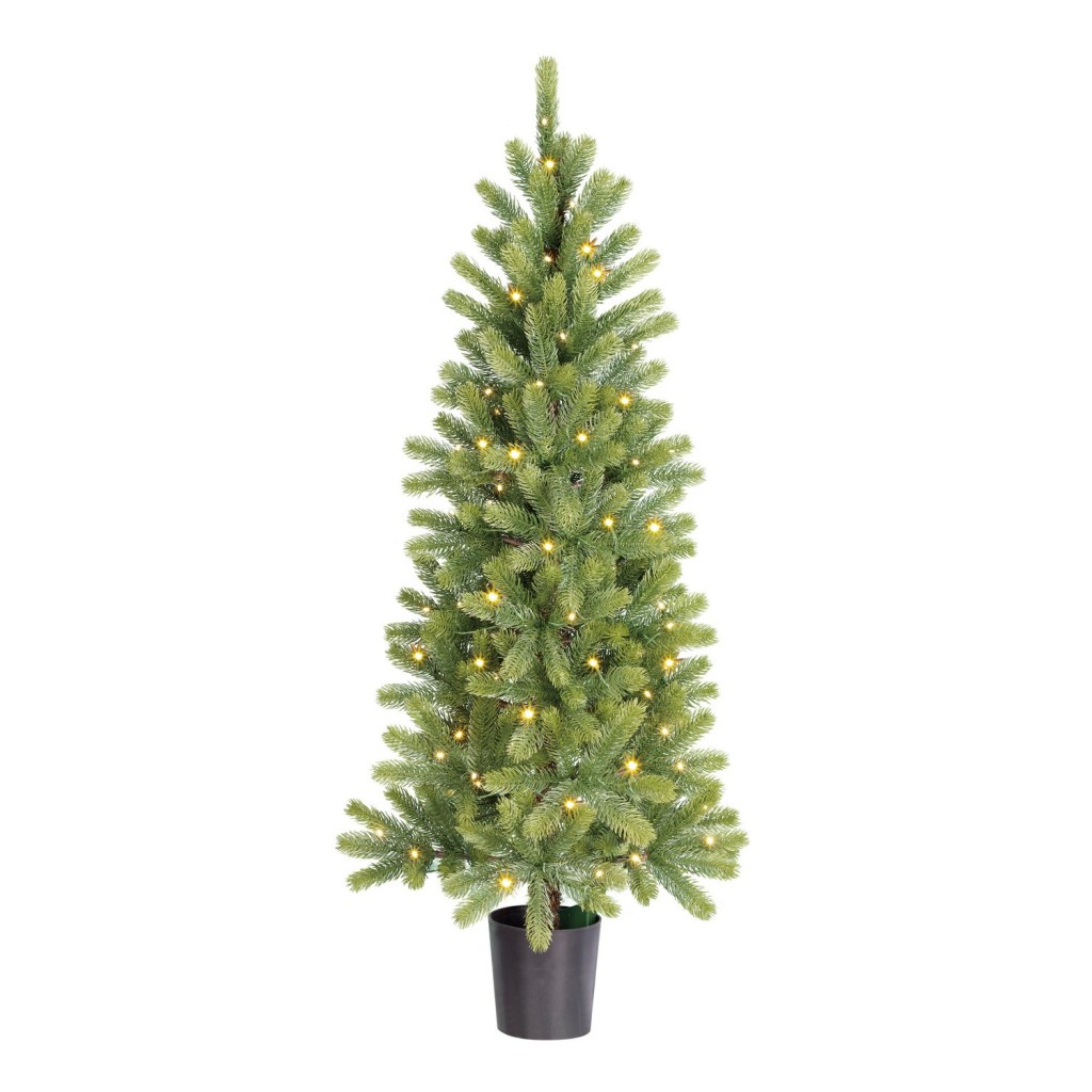 Nagoya Kunstkerstboom met LED Verlichting en Timerfunctie - H120 x Ø60 cm - Groen