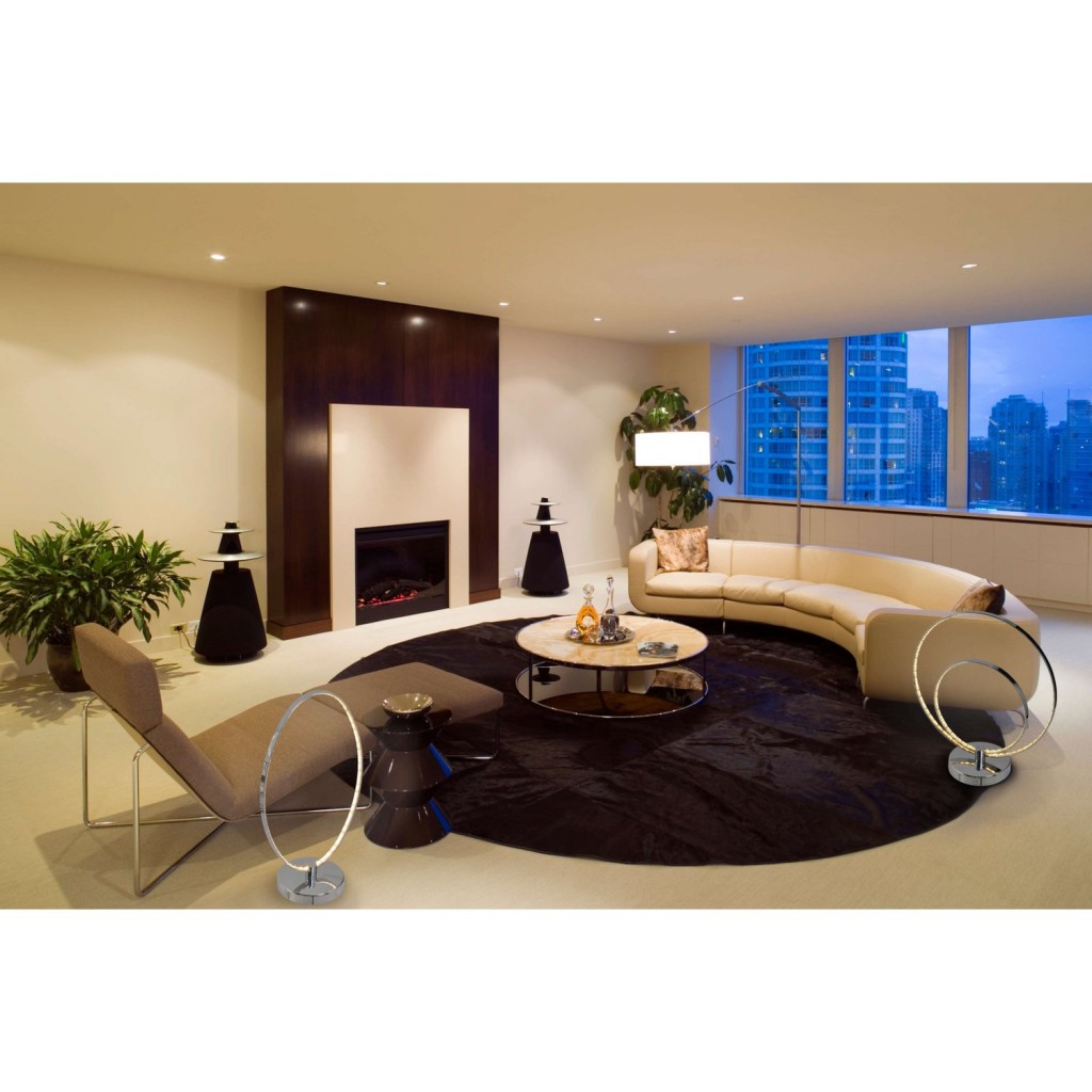 LED -tafellamp "Universe" 38,5 cm hoog gemaakt van metaal in chroom, met geïntegreerde LED