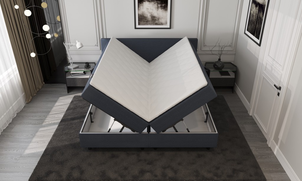 Mörgenn Opberg Boxspring Donkerblauw 180x200