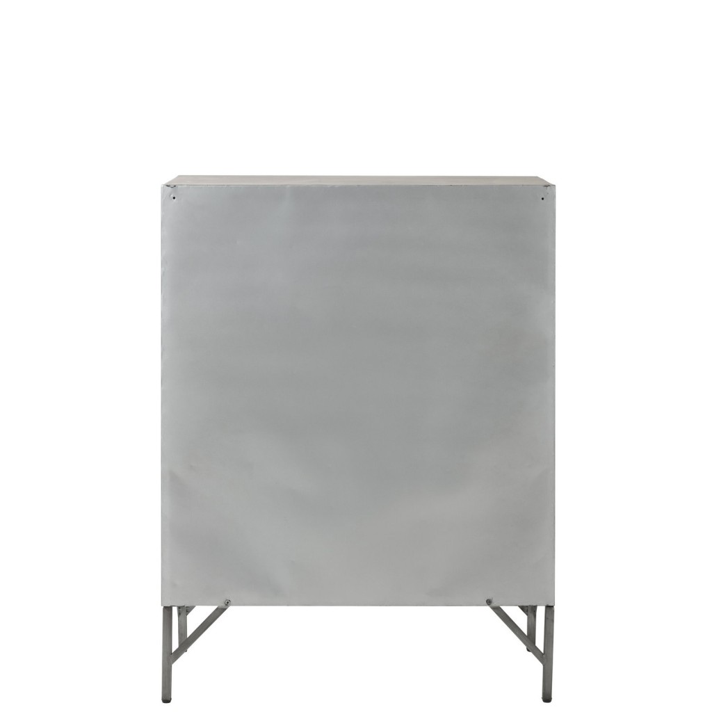 J-Line kast - 9 deuren - metaal - zilver