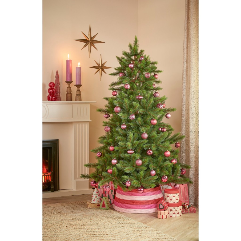 Kerstballen Set - 60 Stuks - Ø7 cm - Onbreekbaar - Fuchsia