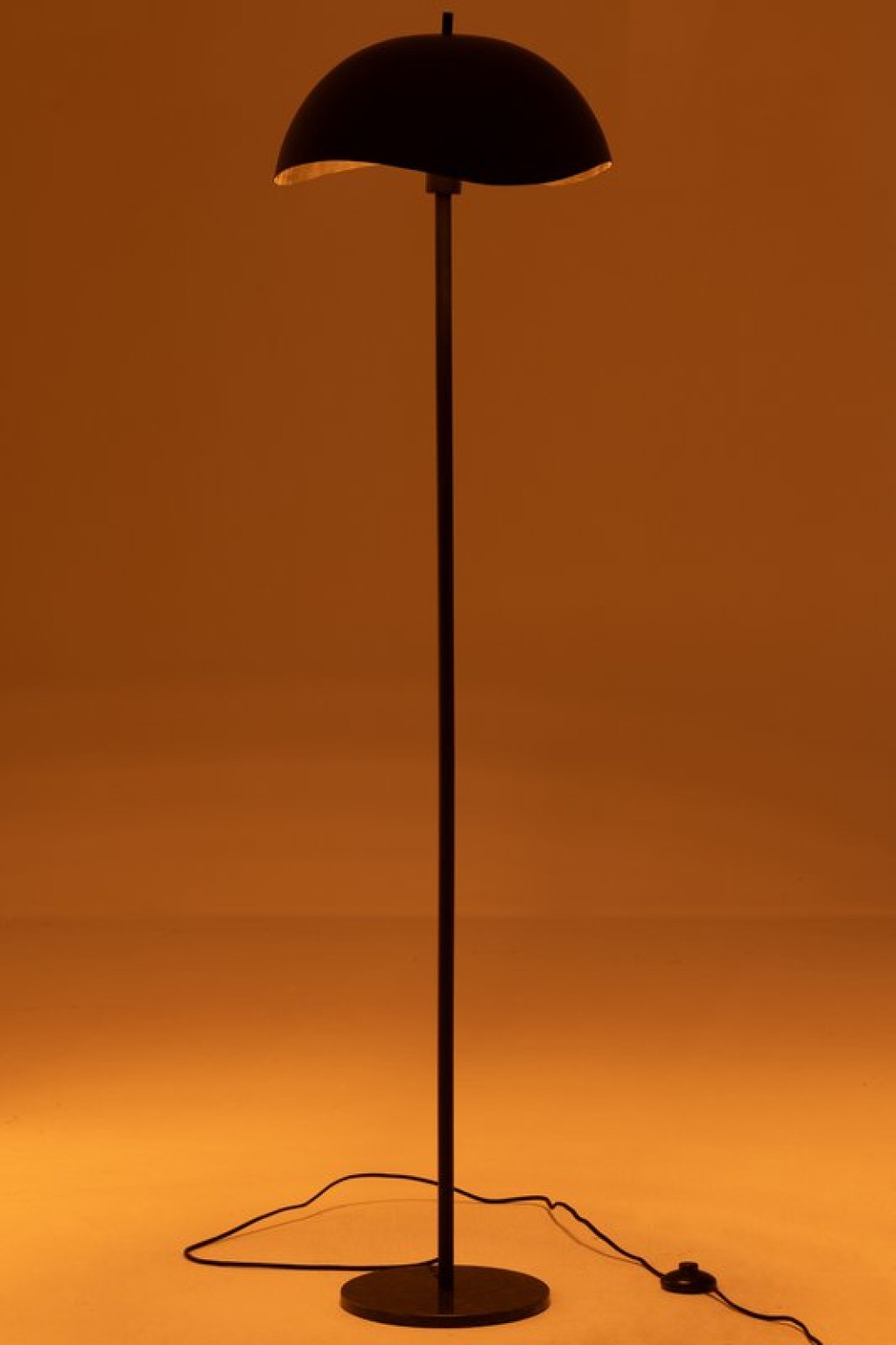 J-Line Floor Lamp Metal/Marble Black