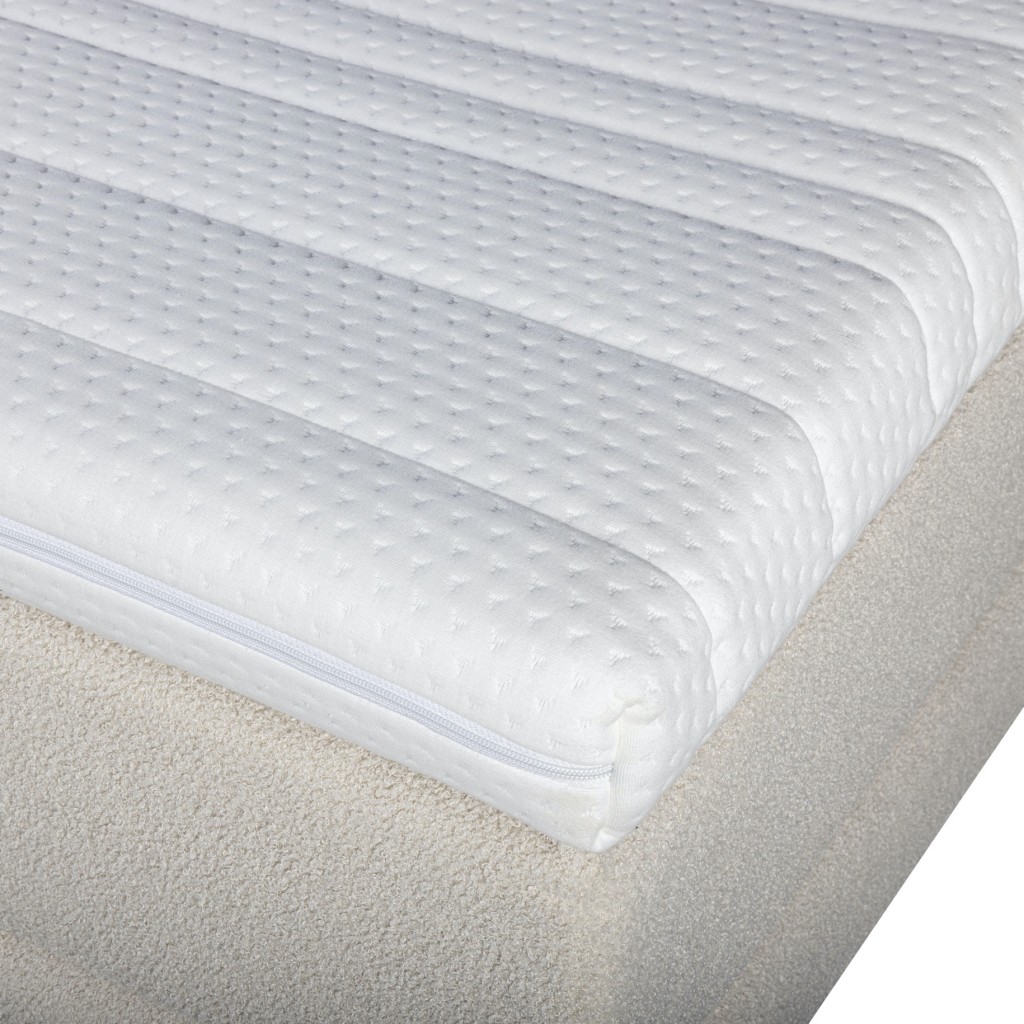 Mörgenn Bouclé Boxspring Beige 140x200