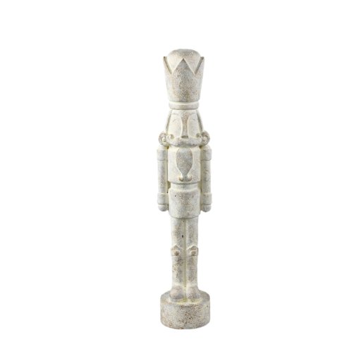 Bastian Cream Cement Nutcracker Statue M