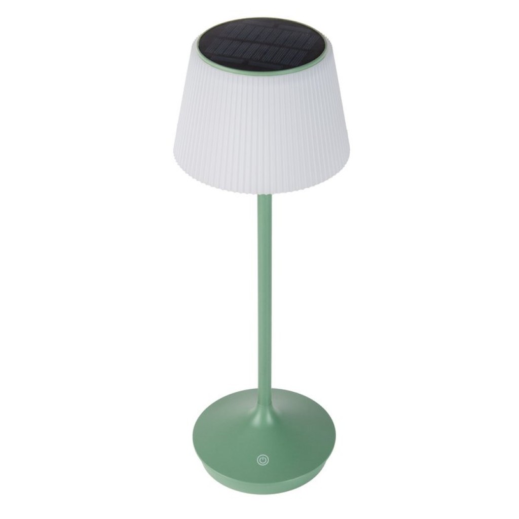 LED Leuchte "EMMI" für Außen und Innen, Tischlampe aus Metall und Kunststoff, mit fest verbauten LEDs, LED Tischlampe für Balkon, Terrasse, Garten, Wohnzimmer, Wintergarten, ca. 38 cm hoch